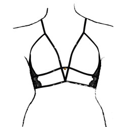 Amour by Le Desir Soutien-gorge Triangle Ouvert Charma Noir